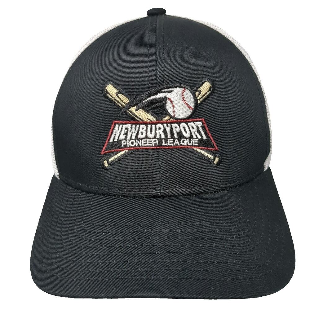 Pacific Headwear Trucker Hat Black One Size Newburyport Pioneer League Baseball